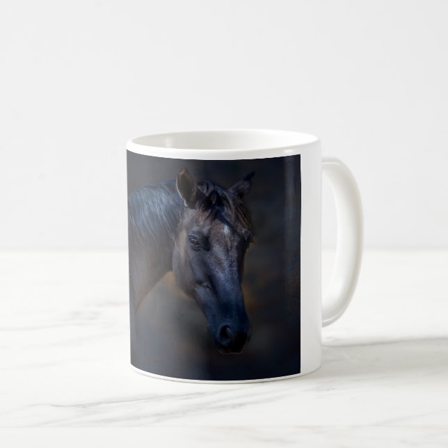 Mug Portrait d'une boue de cheval (Devant droit)