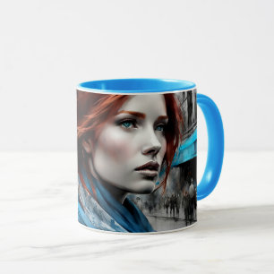 Mug portrait d'une femme