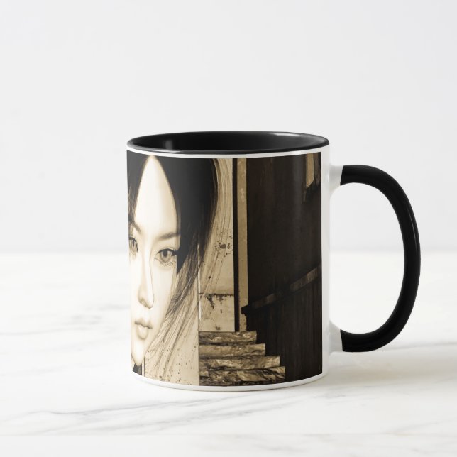Mug Portrait d'une femme asiatique vintage (Droite)