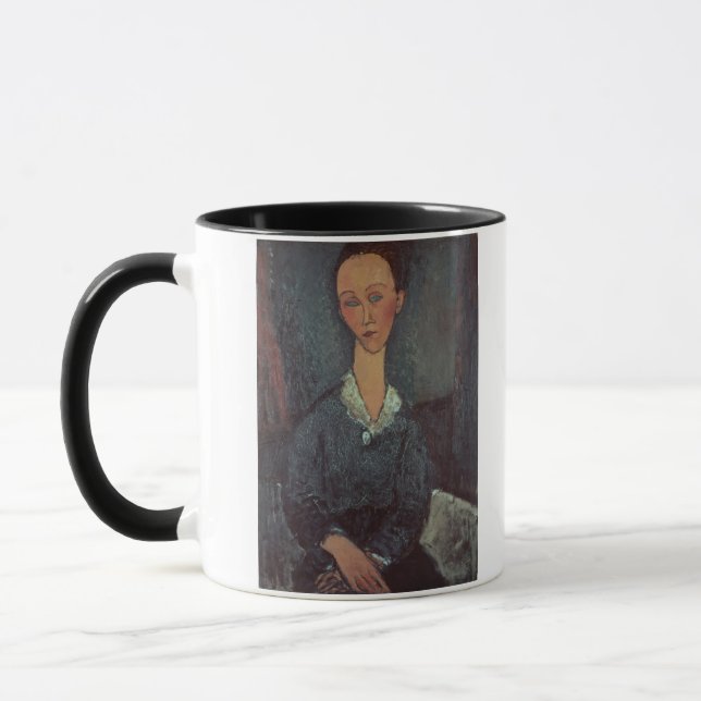 Mug Portrait d'une femme avec un intellectuel (huile (Gauche)