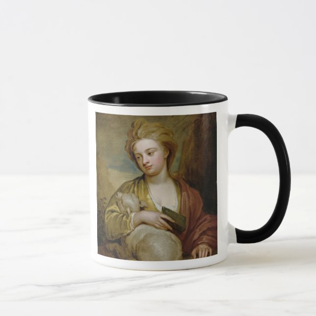 Mug Portrait d'une femme comme St Agnès, (Droite)