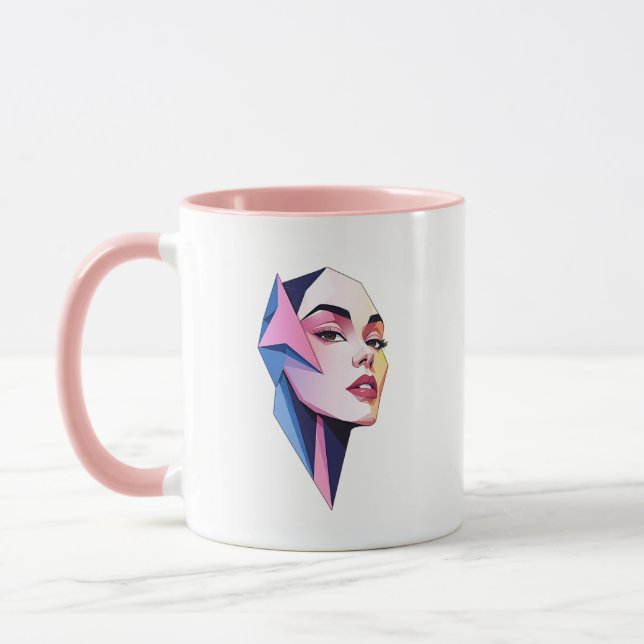 Mug Portrait d'une femme de caractère. (Gauche)