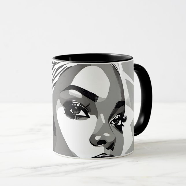 Mug Portrait d'une femme noire (Devant droit)