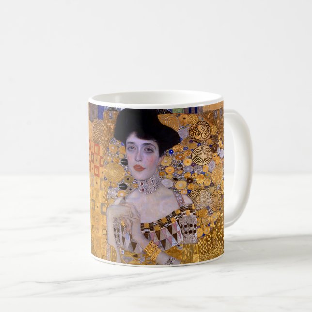 Mug Portrait d'une femme peinture par Gustav Klimt (Devant droit)