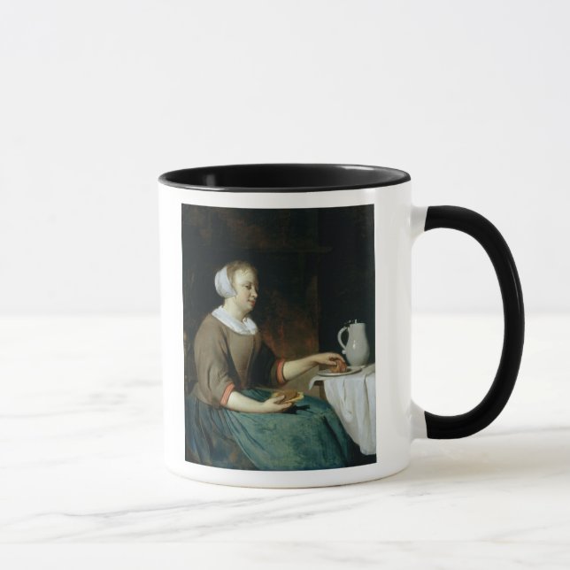 Mug Portrait d'une fille assise à un Tableau (Droite)