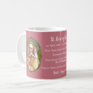 Mug Portrait encadré de Sainte Rose de Lima (M 024b)
