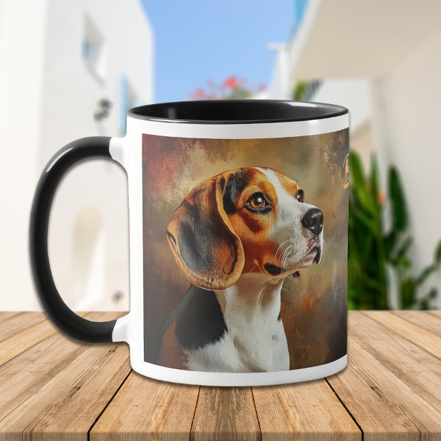 Mug Portrait Époustouflant de Beagle Hound  (Créateur téléchargé)