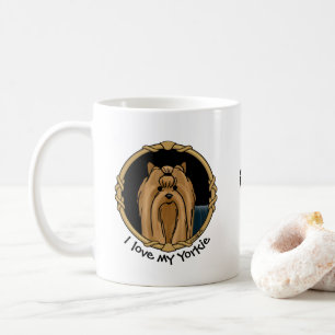Mug Portrait Fancy Frame Yorkshire Terrier (Yorkie)