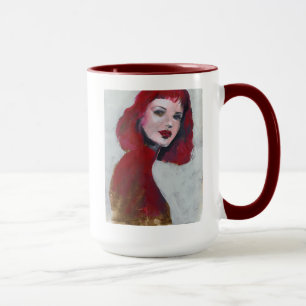 Mug Portrait Fem - Rouge