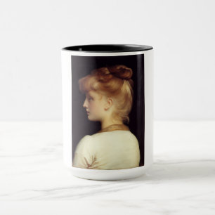 Mug Portrait féminin de Behind (par Frederic Leighton)