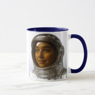 Mug Portrait femme cosmonaute