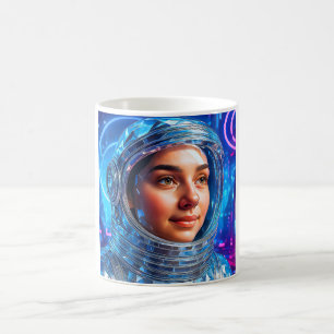 Mug Portrait femme du futur