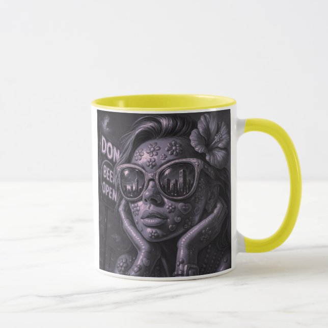 Mug Portrait fun jeune fille (Droite)
