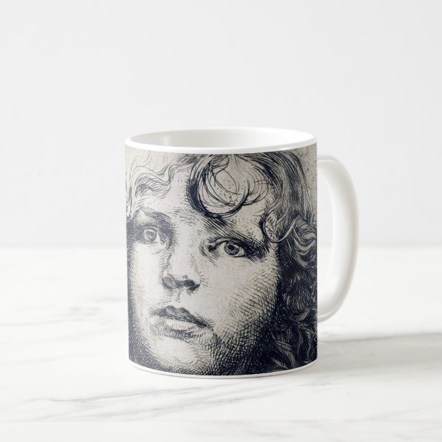 Mug Portrait (imprimé cuivre), Alphonse Mucha (Devant droit)