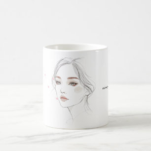 Mug Portrait MemoryUs – Tasse à café d'art minimal