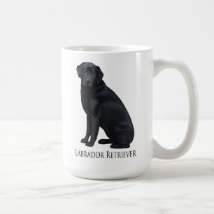 Mug Portrait noir de labrador retriever