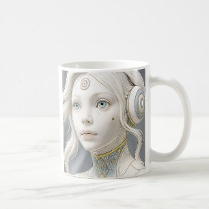 Mug Portrait raffiné femme humanoïde.
