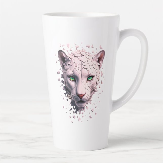 Mug portrait stylisé d'une panthère (Droite)
