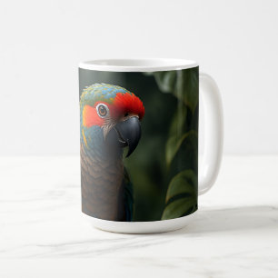 Mug Portrait vibrant de perroquet tropical de jungle