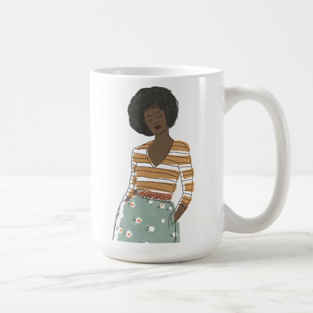 Mug Portrait Vignette de mode (Droite)