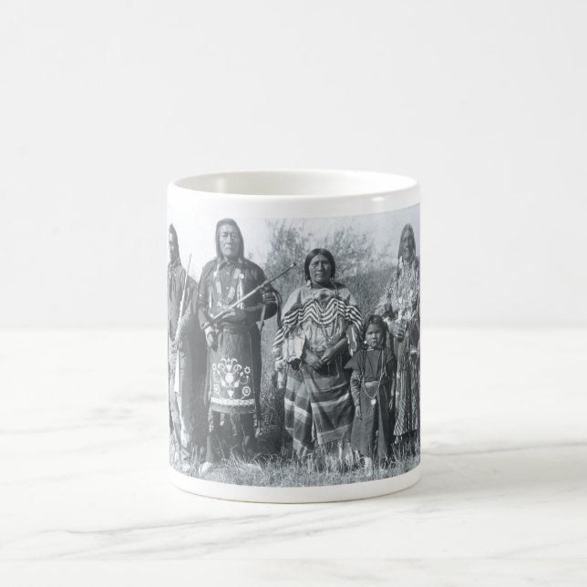 Mug Portrait vintage indien indigène (Centre)
