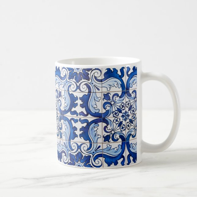 Mug Portugais Azulejo Carreaux vernis (Droite)