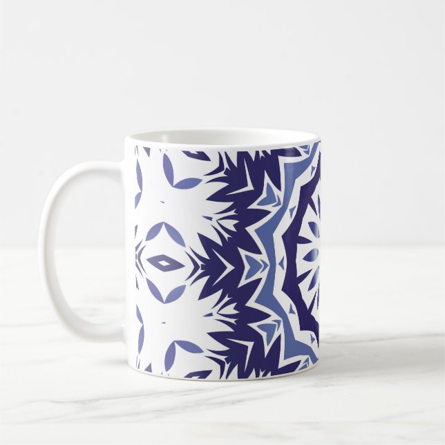 Mug Portuguese ornamental azulejo ceramic. Minimal des (Gauche)