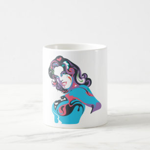 Mug Pose 1 d'éclaboussure de couleur de Supergirl