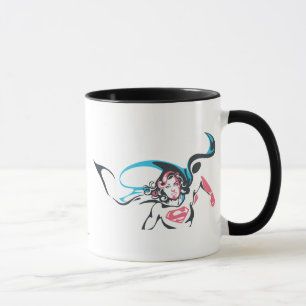 Mug Pose 2 d'éclaboussure de couleur de Supergirl