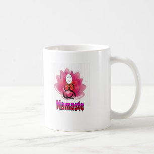 Mug Pose de yoga avec la fleur de Lotus "Namaste "