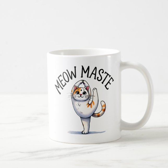 Mug Pose de Yoga de chat - Mâte de miaou (Droite)