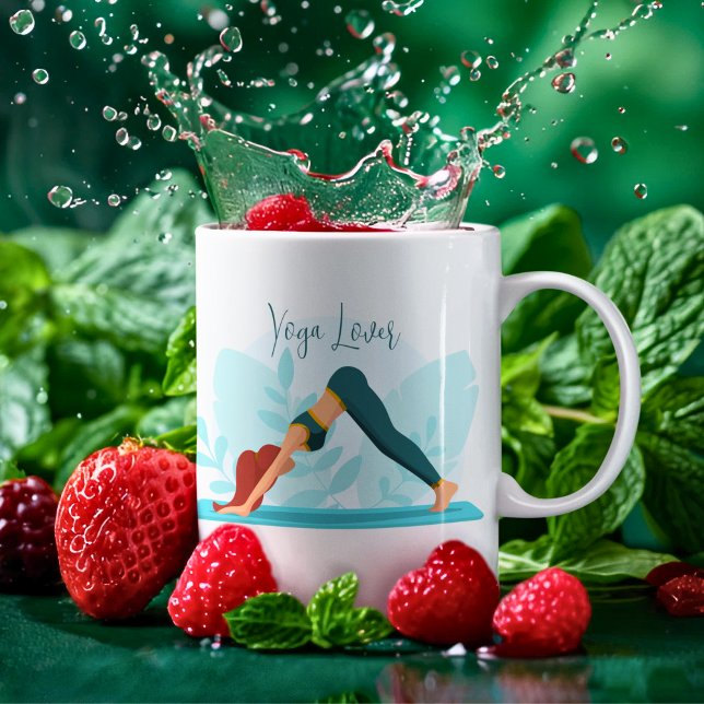 Mug Pose de Yoga de Chien - Conception personnalisée m (Créateur téléchargé)