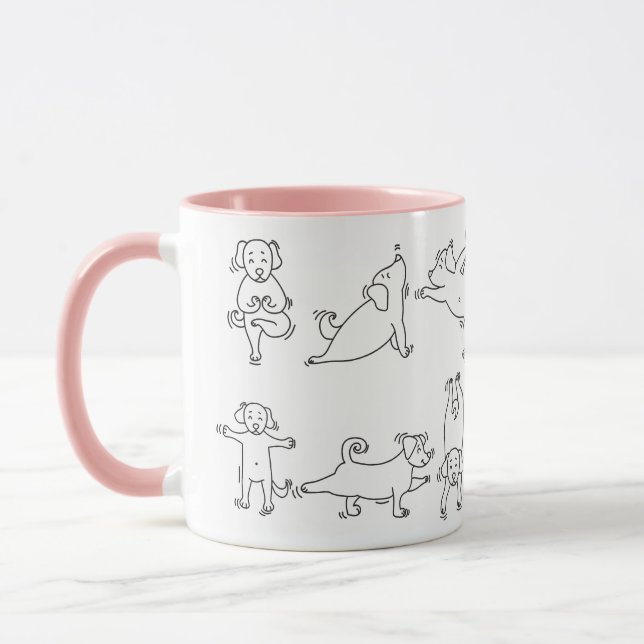 Mug Pose de Yoga drôle (Gauche)