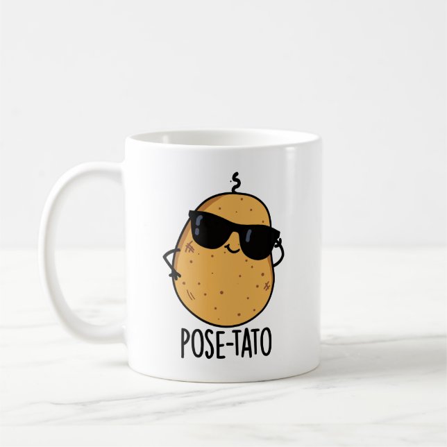 Mug Pose-tato Blague drôle de pomme de terre  (Gauche)