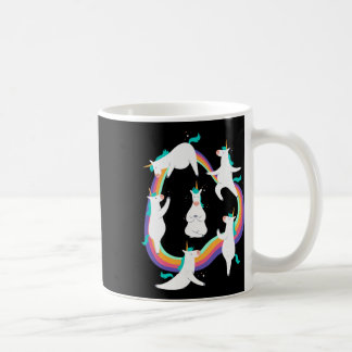 Mug Poses de salutation au soleil de yoga licorne Mème