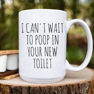 Mug Posez dans votre nouveau Toilet drôle Nouveau prop