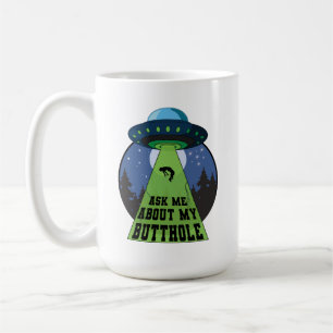 Mug Posez-moi des questions sur mon Alien Amusant Enlè