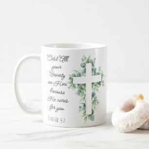 Mug Posez toute votre angoisse sur Lui Eucalyptus Cros