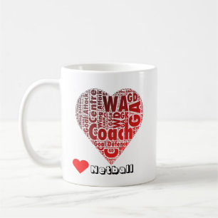 Mug Positions et car de net-ball d'amour de