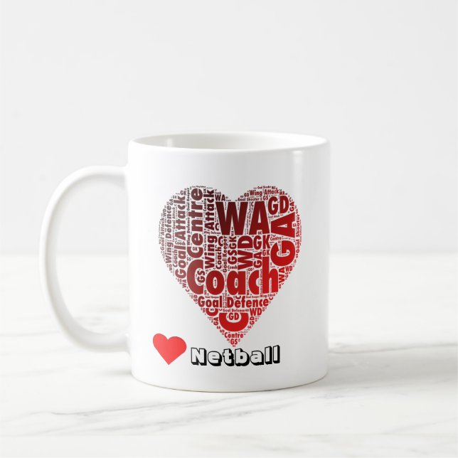 Mug Positions et car de net-ball d'amour de (Gauche)
