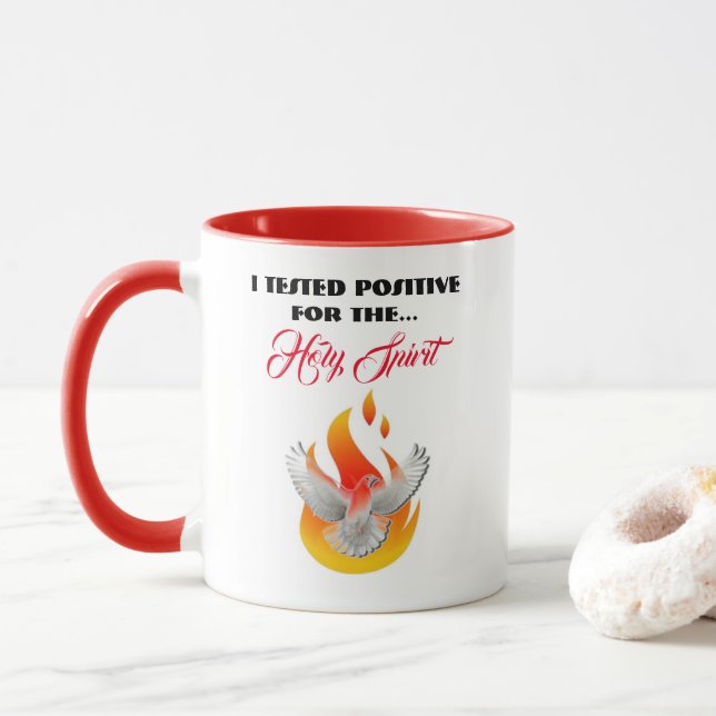 Mug "POSITIVE TESTÉE" (Avec donut)