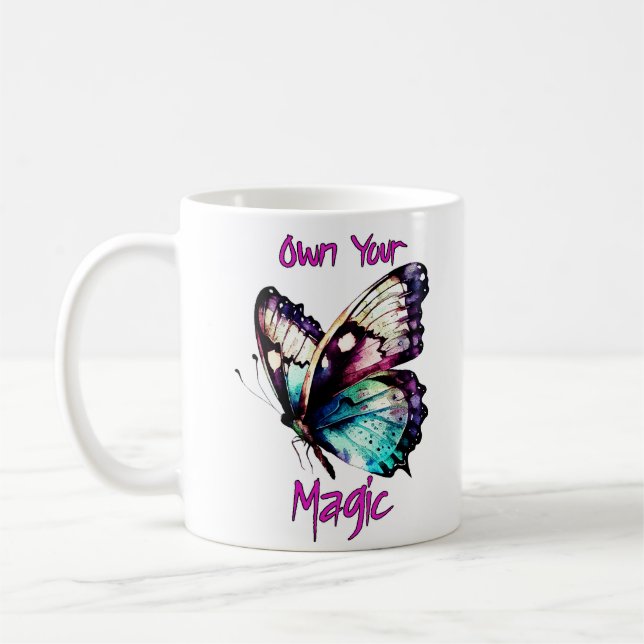 Mug Posséder votre magie - Papillon (Gauche)