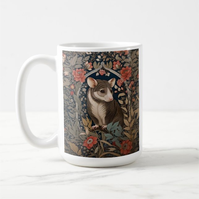 Mug Possum William Morris Inspiré Floral (Gauche)