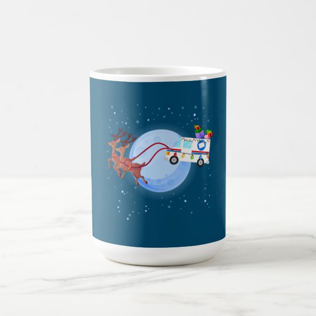 Mug Postal Worker Christmas Mail Truck Funny Mailman (Centre)