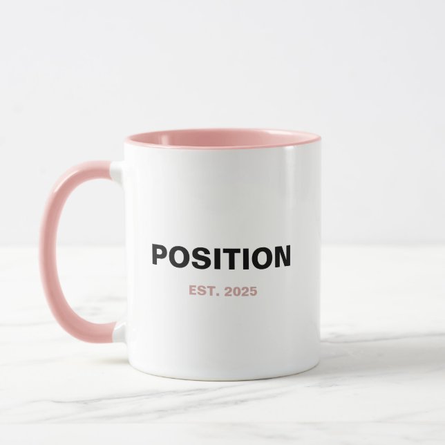 Mug POSTE SUR MESURE Année de création – Nouveau rôle (Gauche)