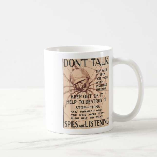 Mug Poster Conception Conception Parler Spider Spie vi (Droite)