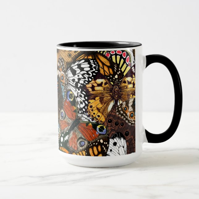 Mug Poster de animal. Ailes papillons. (Droite)