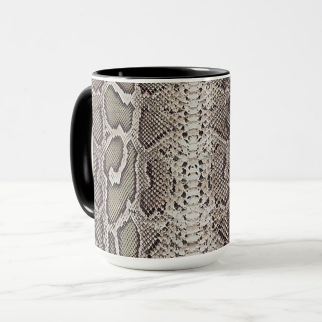 Mug Poster de animal de peau de serpent (Devant gauche)