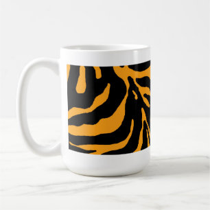 Mug Poster de animal en bande orange Zebra