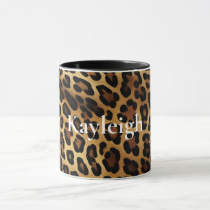 Mug Poster de animal Leopard Brown or